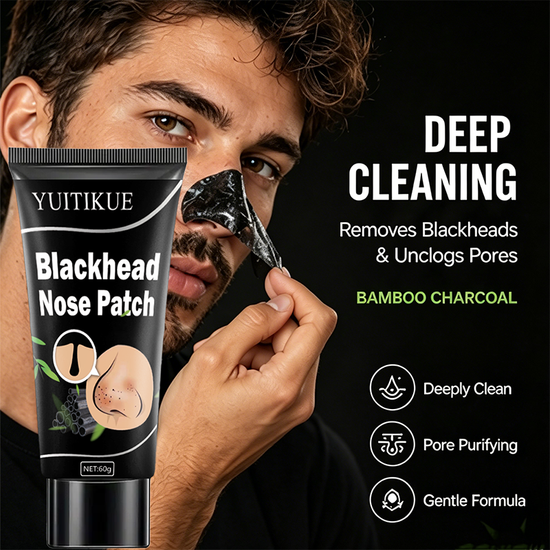 Charcoal Pore Strip - YUITIKUE Bamboo Charcoal Nose Patch for