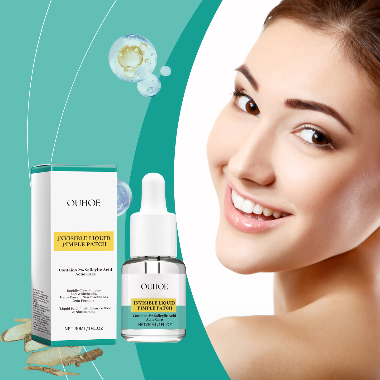 Licorice Root Extract - Acne Repair Facial Serum Lighten Dark
