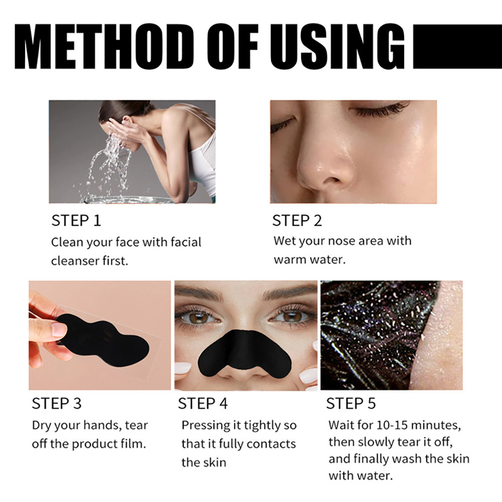 10/20/50/100PCS Nose Blackhead - Charcoal Pore Strip avis et prix