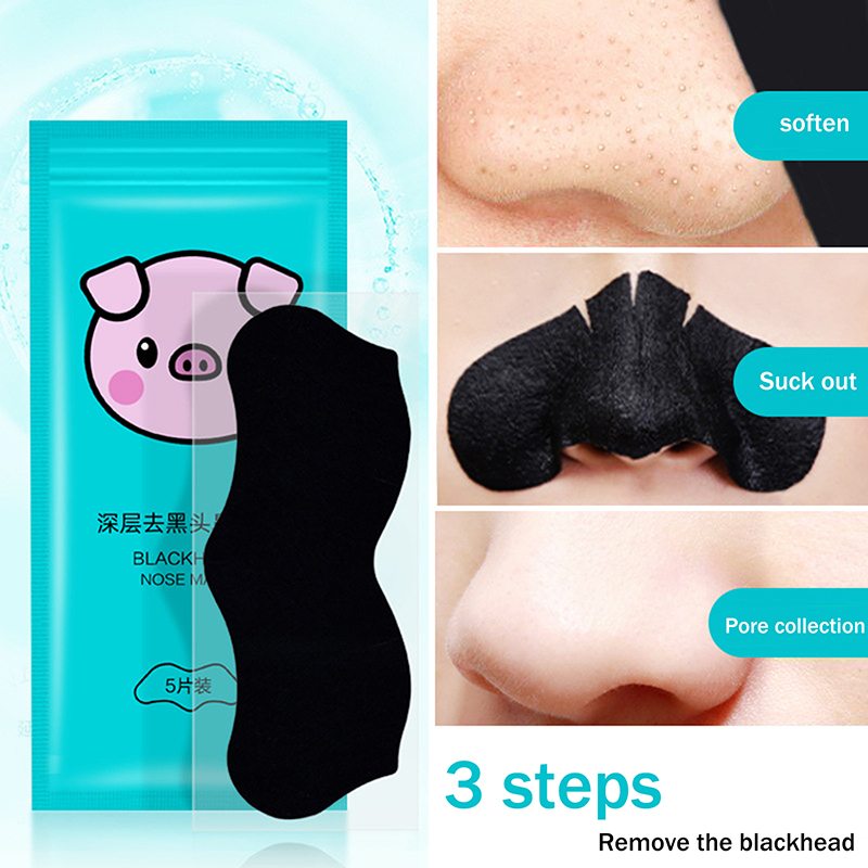 5/15/25/50Pcs Bamboo Charcoal  - Charcoal Pore Strip avis et prix