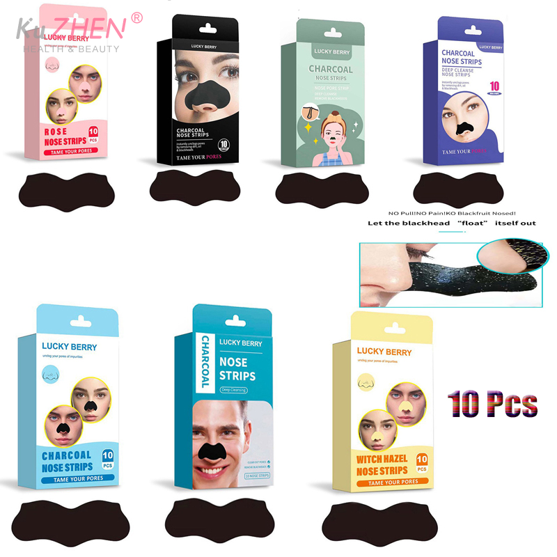 10 Pcs/Pack   Bamboo Charcoal  - Charcoal Pore Strip avis et prix