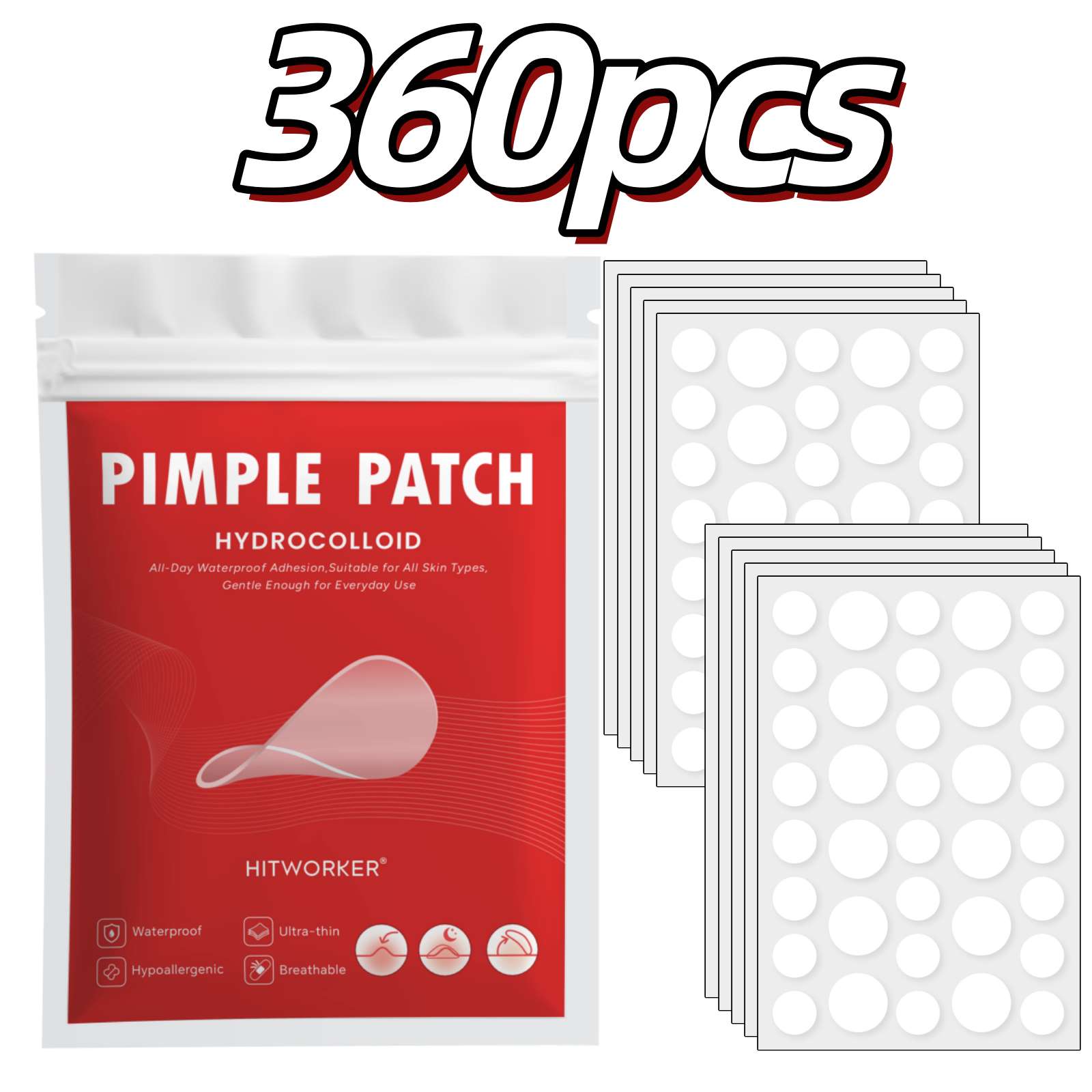 360/540/720pcs Hydrocolloid Ac - Tea Tree Spot Treatment avis et prix