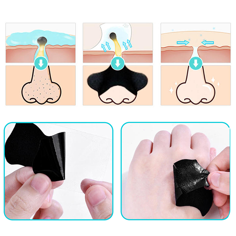 5/15/25/50 Pcs Bamboo Charcoal - Charcoal Pore Strip avis et prix
