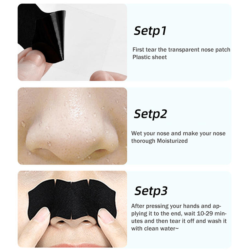 5/15/25/50 Pcs Bamboo Charcoal - Charcoal Pore Strip avis et prix