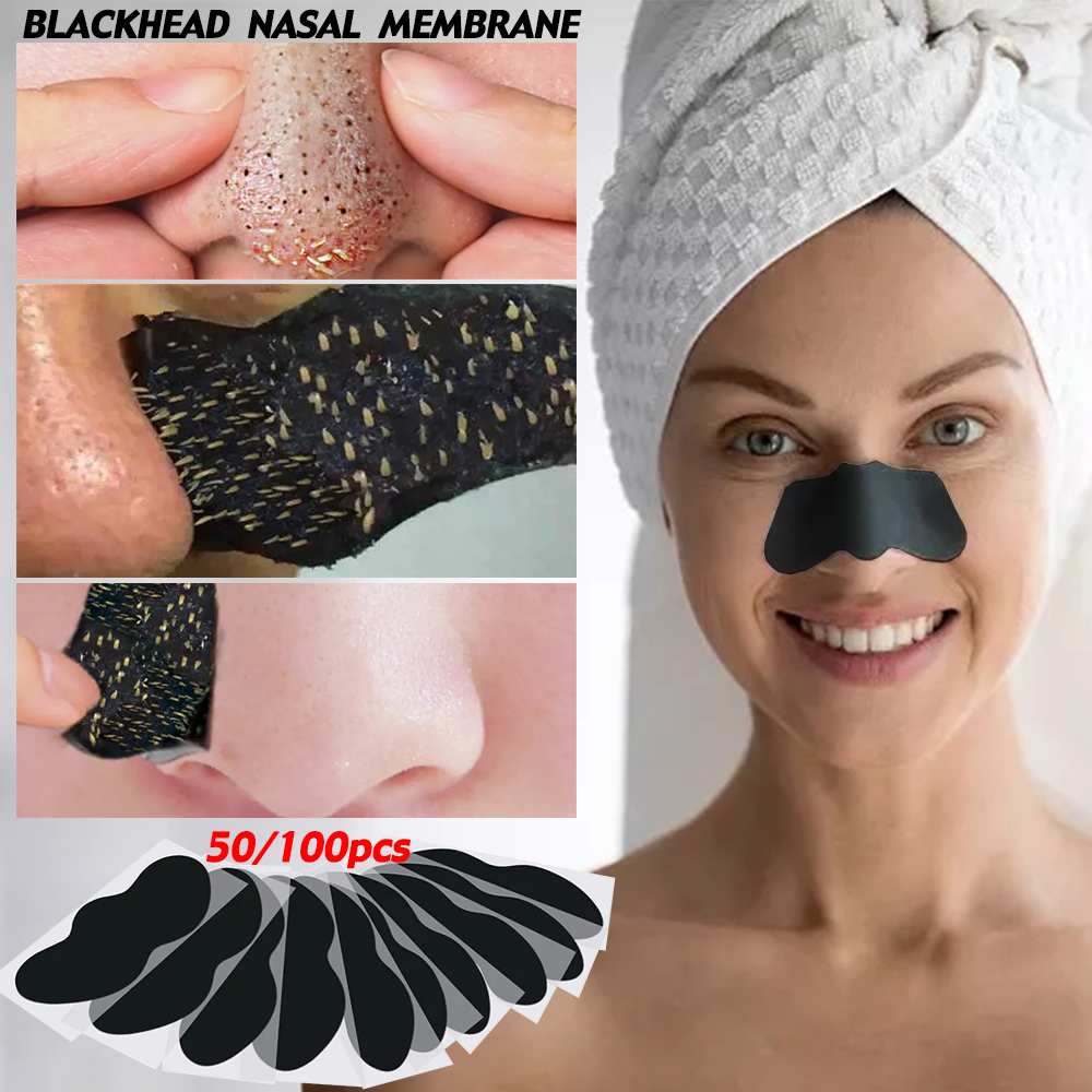 New 10-100pcs Unisex Blackhead - Charcoal Pore Strip avis et prix