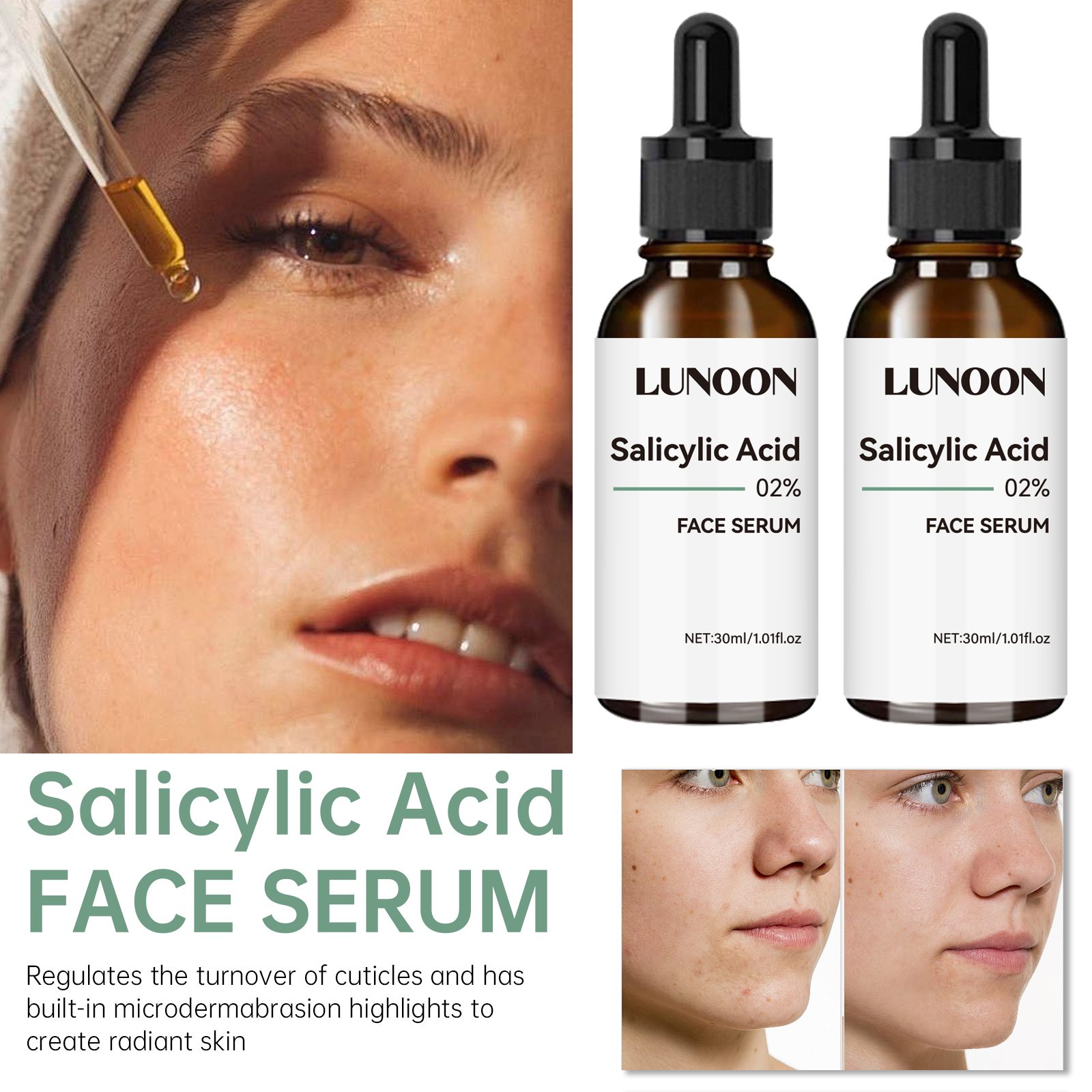 Salicylic Acid Facial Serum Fi - Tranexamic Acid Serum avis et prix