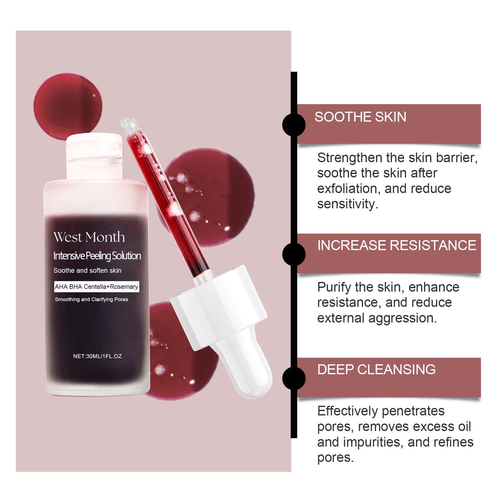 Peeling Face Serum Fruit Acid  - Tranexamic Acid Serum avis et prix
