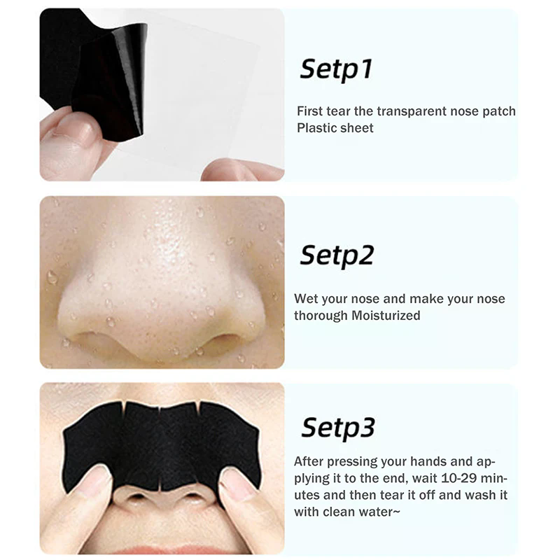 5/15/25/50 Pcs Bamboo Charcoal - Charcoal Pore Strip avis et prix