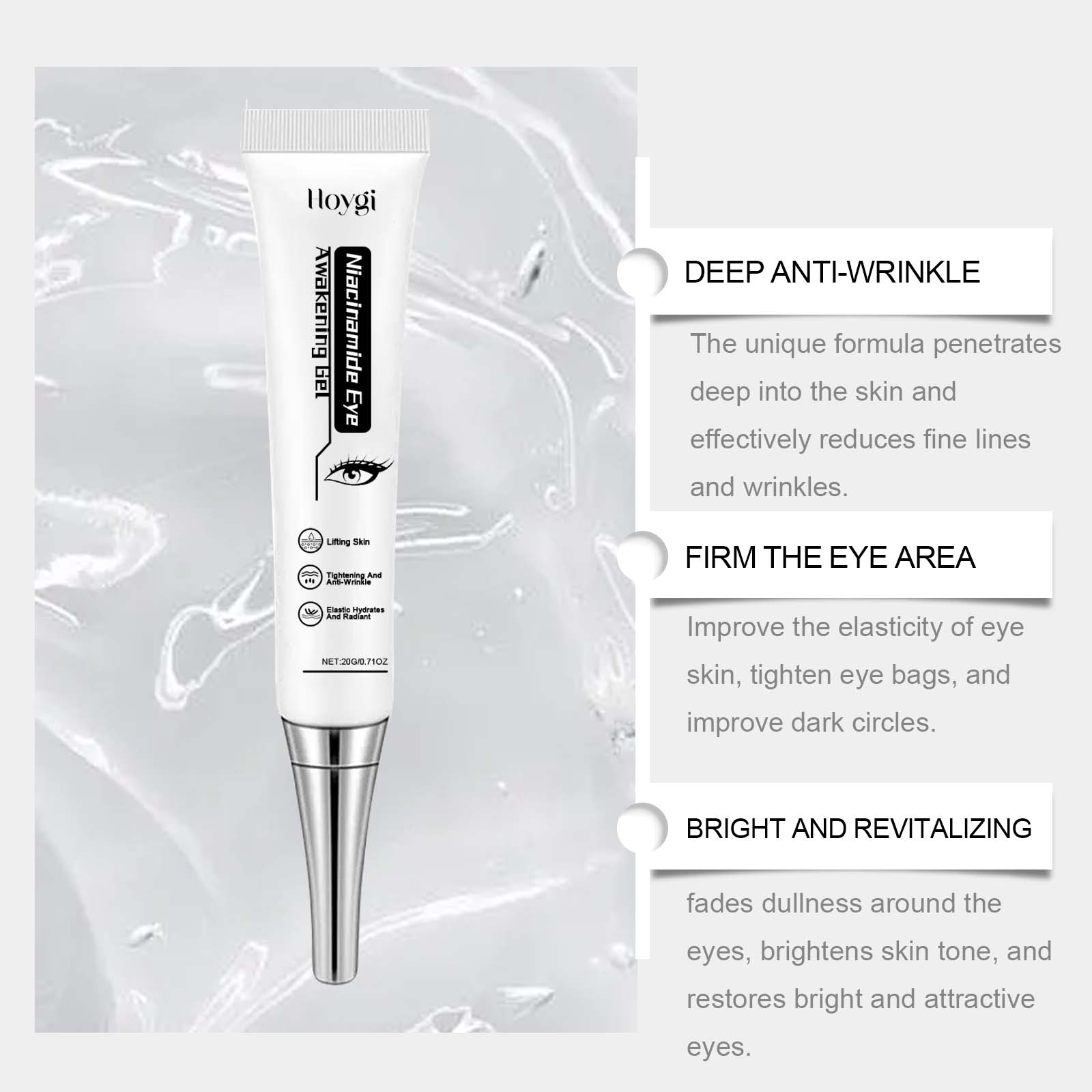 Nicotinamide Eye Cream Gel Lif - Licorice Root Extract avis et prix
