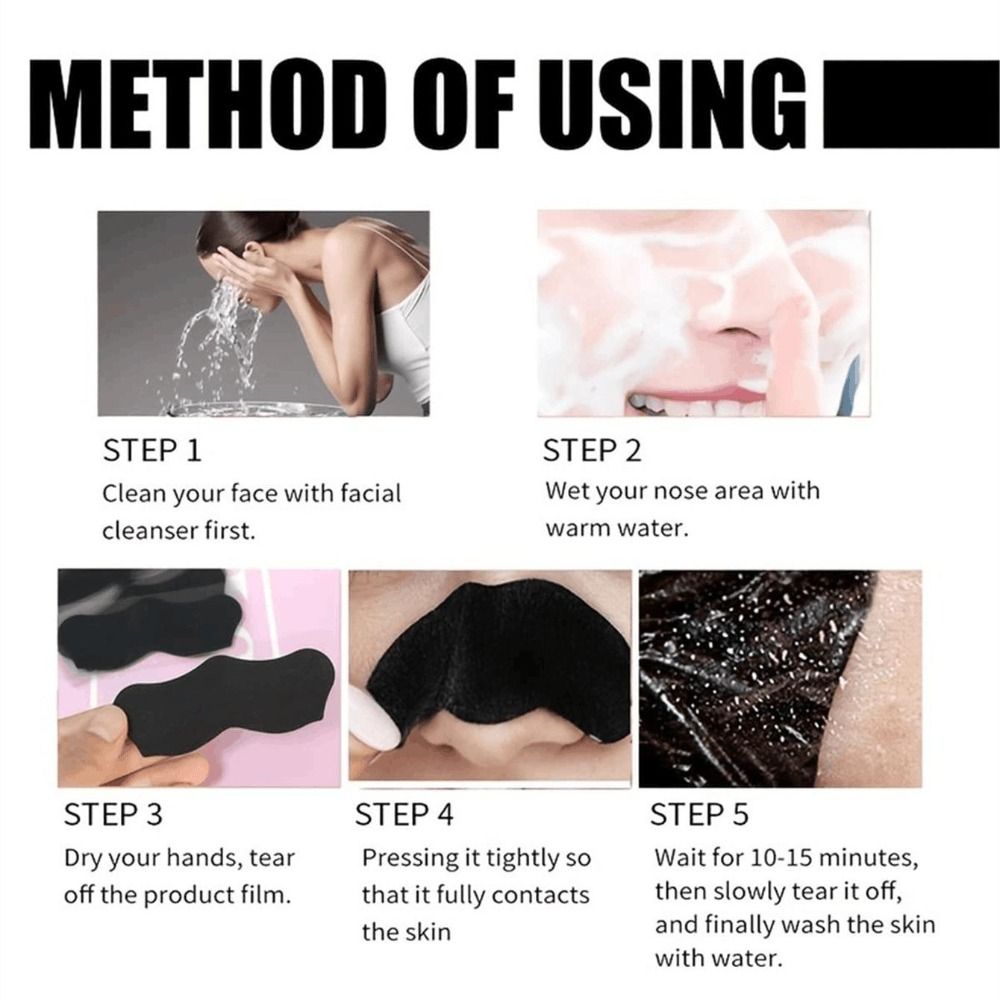 10PCS New Deep Cleaning Nose P - Charcoal Pore Strip avis et prix